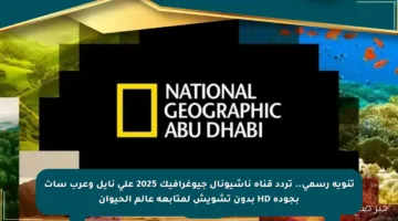 تنويه رسمي.. تردد قناة ناشيونال جيوغرافيك 2025 على نايل وعرب سات بجودة HD بدون تشويش لمتابعة عالم الحيوان